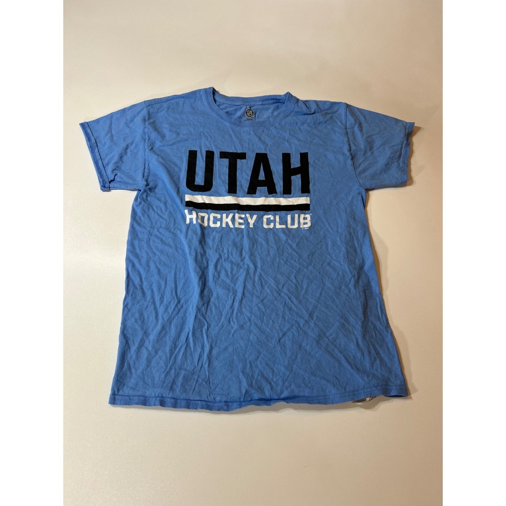 NHL Utah Hockey Club T-Shirt Men's Medium Blue Short Sleeve Graphic Tee